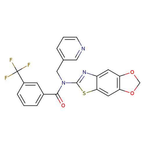 N-{4,6-dioxa-10-thia-12-azatricyclo[7.3.0.0^{3,7}]dodeca-1(9),2,7,11-tetraen-11-yl}-N-[(pyridin-3-yl)methyl]-3-(trifluoromethyl)benzamide