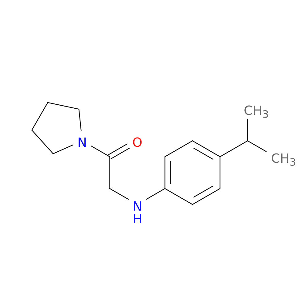 2-{[4-(propan-2-yl)phenyl]amino}-1-(pyrrolidin-1-yl)ethan-1-one