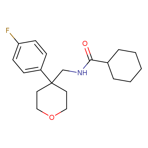 N-{[4-(4-fluorophenyl)oxan-4-yl]methyl}cyclohexanecarboxamide