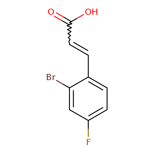2-Propenoic acid, 3-(2-bromo-4-fluorophenyl)-