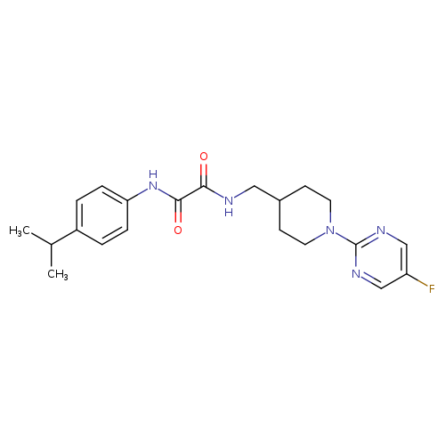 N-{[1-(5-fluoropyrimidin-2-yl)piperidin-4-yl]methyl}-N'-[4-(propan-2-yl)phenyl]ethanediamide