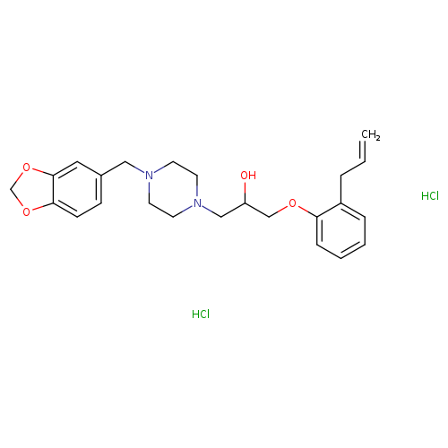 1-{4-[(2H-1,3-benzodioxol-5-yl)methyl]piperazin-1-yl}-3-[2-(prop-2-en-1-yl)phenoxy]propan-2-ol dihydrochloride