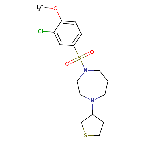 1-(3-chloro-4-methoxybenzenesulfonyl)-4-(thiolan-3-yl)-1,4-diazepane