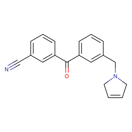 3-(3-((2,5-Dihydro-1H-pyrrol-1-yl)methyl)benzoyl)benzonitrile