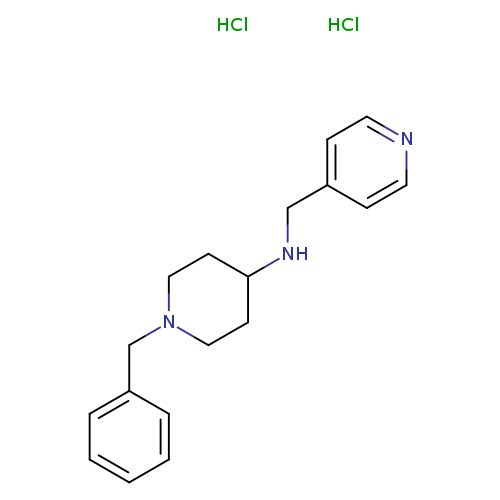 1-benzyl-N-[(pyridin-4-yl)methyl]piperidin-4-amine dihydrochloride