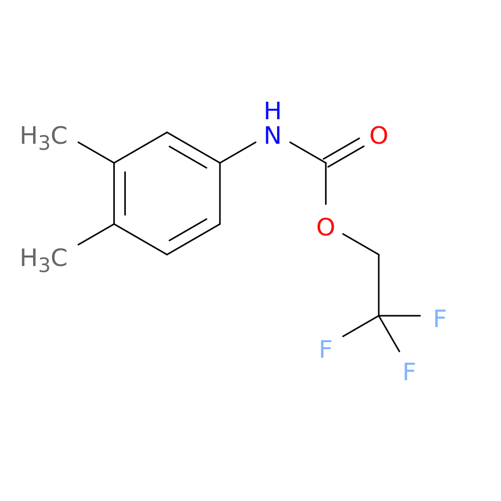 2,2,2-trifluoroethyl N-(3,4-dimethylphenyl)carbamate