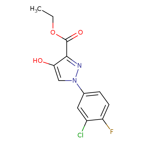 ethyl 1-(3-chloro-4-fluorophenyl)-4-hydroxy-1H-pyrazole-3-carboxylate