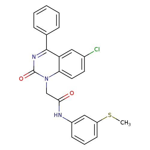 2-(6-chloro-2-oxo-4-phenyl-1,2-dihydroquinazolin-1-yl)-N-[3-(methylsulfanyl)phenyl]acetamide