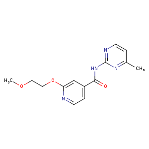 2-(2-methoxyethoxy)-N-(4-methylpyrimidin-2-yl)pyridine-4-carboxamide