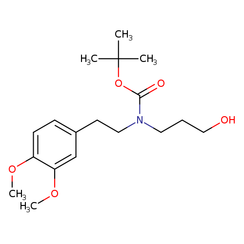 tert-Butyl [3-hydroxypropyl][2-(3,4-dimethoxyphenyl)ethyl]carbamate