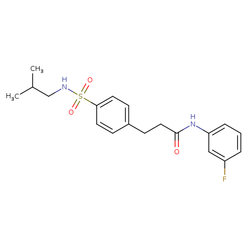 N-(3-fluorophenyl)-3-{4-[(isobutylamino)sulfonyl]phenyl}propanamide