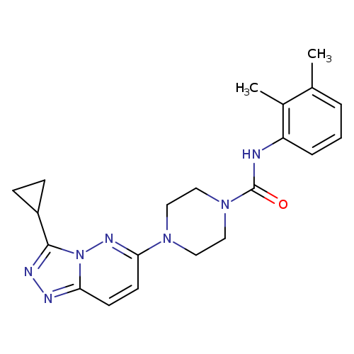 4-{3-cyclopropyl-[1,2,4]triazolo[4,3-b]pyridazin-6-yl}-N-(2,3-dimethylphenyl)piperazine-1-carboxamide