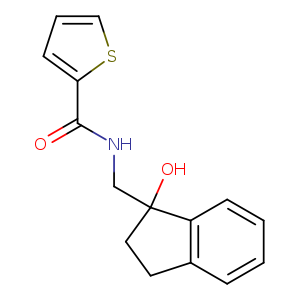 N-[(1-hydroxy-2,3-dihydro-1H-inden-1-yl)methyl]thiophene-2-carboxamide