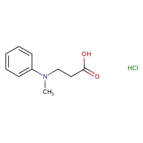 3-[methyl(phenyl)amino]propanoic acid hydrochloride