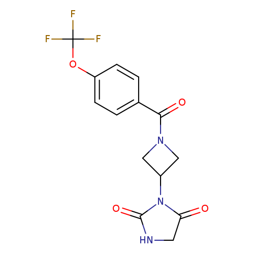 3-{1-[4-(trifluoromethoxy)benzoyl]azetidin-3-yl}imidazolidine-2,4-dione