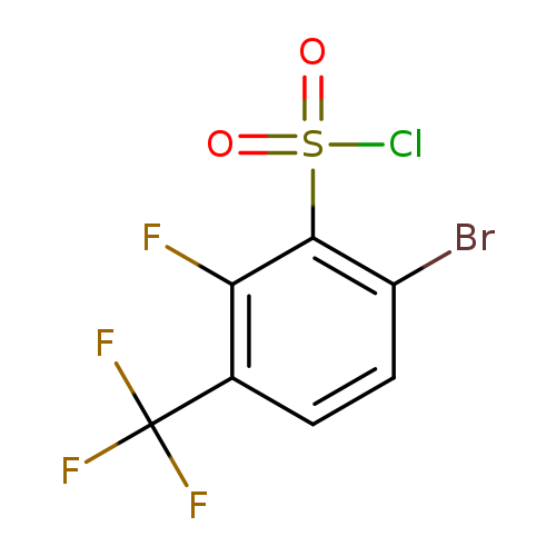6-bromo-2-fluoro-3-(trifluoromethyl)benzene-1-sulfonylchloride