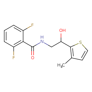 2,6-difluoro-N-[2-hydroxy-2-(3-methylthiophen-2-yl)ethyl]benzamide