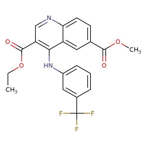 4-(3-Trifluoromethyl-phenylamino)-quinoline-3,6-dicarboxylic acid 3-ethyl ester 6-methyl ester
