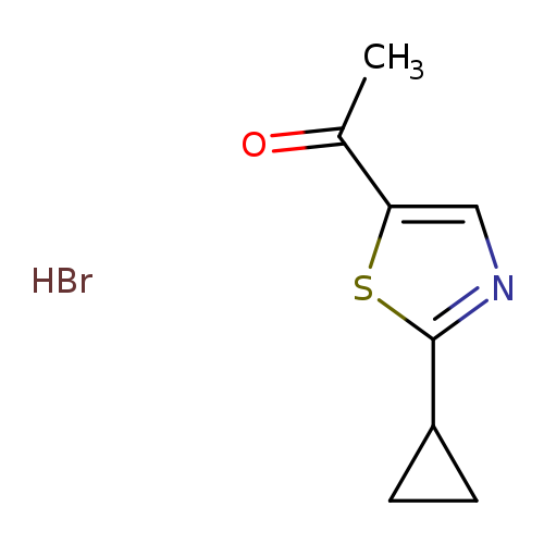 1-(2-cyclopropyl-1,3-thiazol-5-yl)ethan-1-one hydrobromide