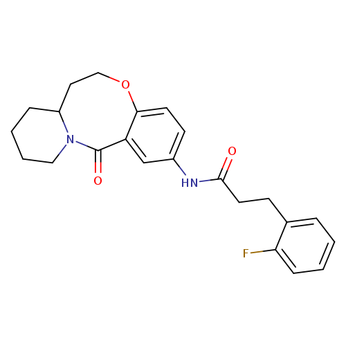 3-(2-fluorophenyl)-N-{2-oxo-9-oxa-1-azatricyclo[10.4.0.0^{3,8}]hexadeca-3,5,7-trien-5-yl}propanamide