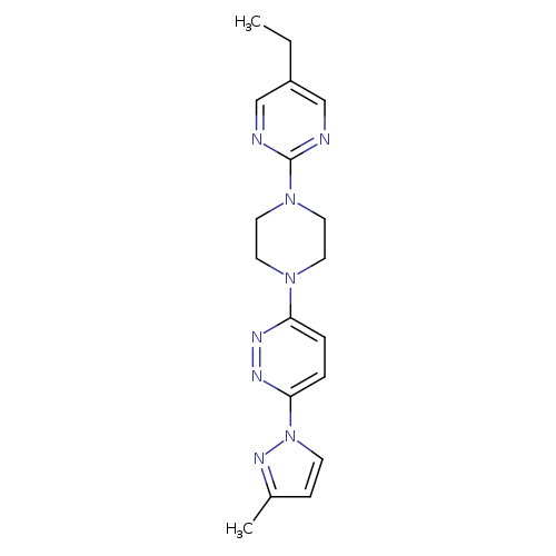 3-[4-(5-ethylpyrimidin-2-yl)piperazin-1-yl]-6-(3-methyl-1H-pyrazol-1-yl)pyridazine