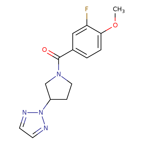 2-[1-(3-fluoro-4-methoxybenzoyl)pyrrolidin-3-yl]-2H-1,2,3-triazole
