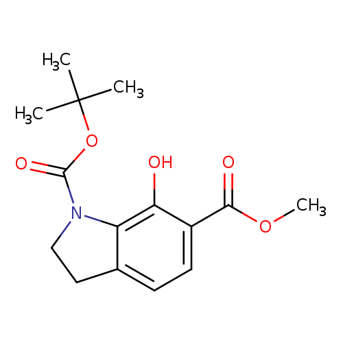 1-tert-butyl 6-methyl 7-hydroxy-2,3-dihydro-1H-indole-1,6-dicarboxylate