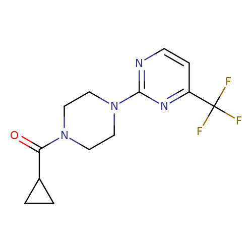 2-(4-cyclopropanecarbonylpiperazin-1-yl)-4-(trifluoromethyl)pyrimidine
