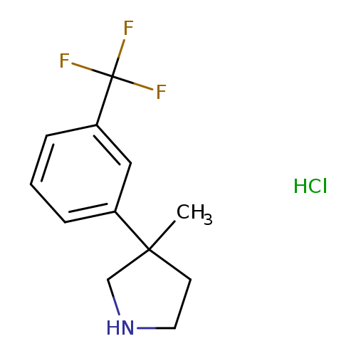 3-methyl-3-[3-(trifluoromethyl)phenyl]pyrrolidine hydrochloride