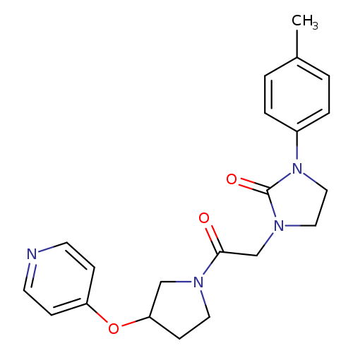 1-(4-methylphenyl)-3-{2-oxo-2-[3-(pyridin-4-yloxy)pyrrolidin-1-yl]ethyl}imidazolidin-2-one