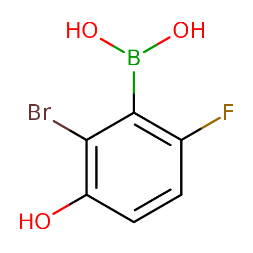 2-Bromo-6-fluoro-3-hydroxyphenylboronic acid