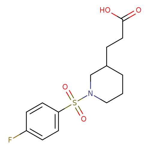 3-[1-(4-fluorobenzenesulfonyl)piperidin-3-yl]propanoic acid