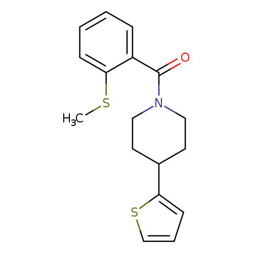 1-[2-(methylsulfanyl)benzoyl]-4-(thiophen-2-yl)piperidine