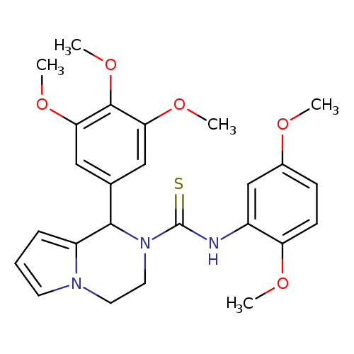 N-(2,5-dimethoxyphenyl)-1-(3,4,5-trimethoxyphenyl)-1H,2H,3H,4H-pyrrolo[1,2-a]pyrazine-2-carbothioamide