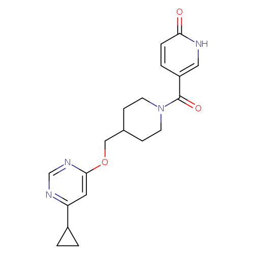 5-(4-{[(6-cyclopropylpyrimidin-4-yl)oxy]methyl}piperidine-1-carbonyl)-1,2-dihydropyridin-2-one