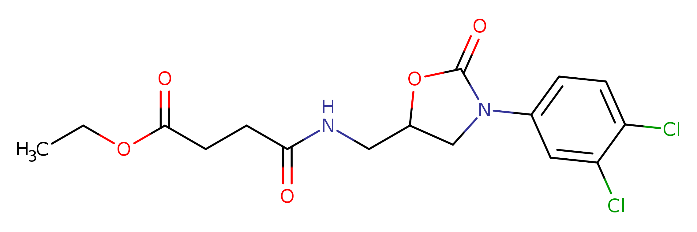 ethyl 3-({[3-(3,4-dichlorophenyl)-2-oxo-1,3-oxazolidin-5-yl]methyl}carbamoyl)propanoate