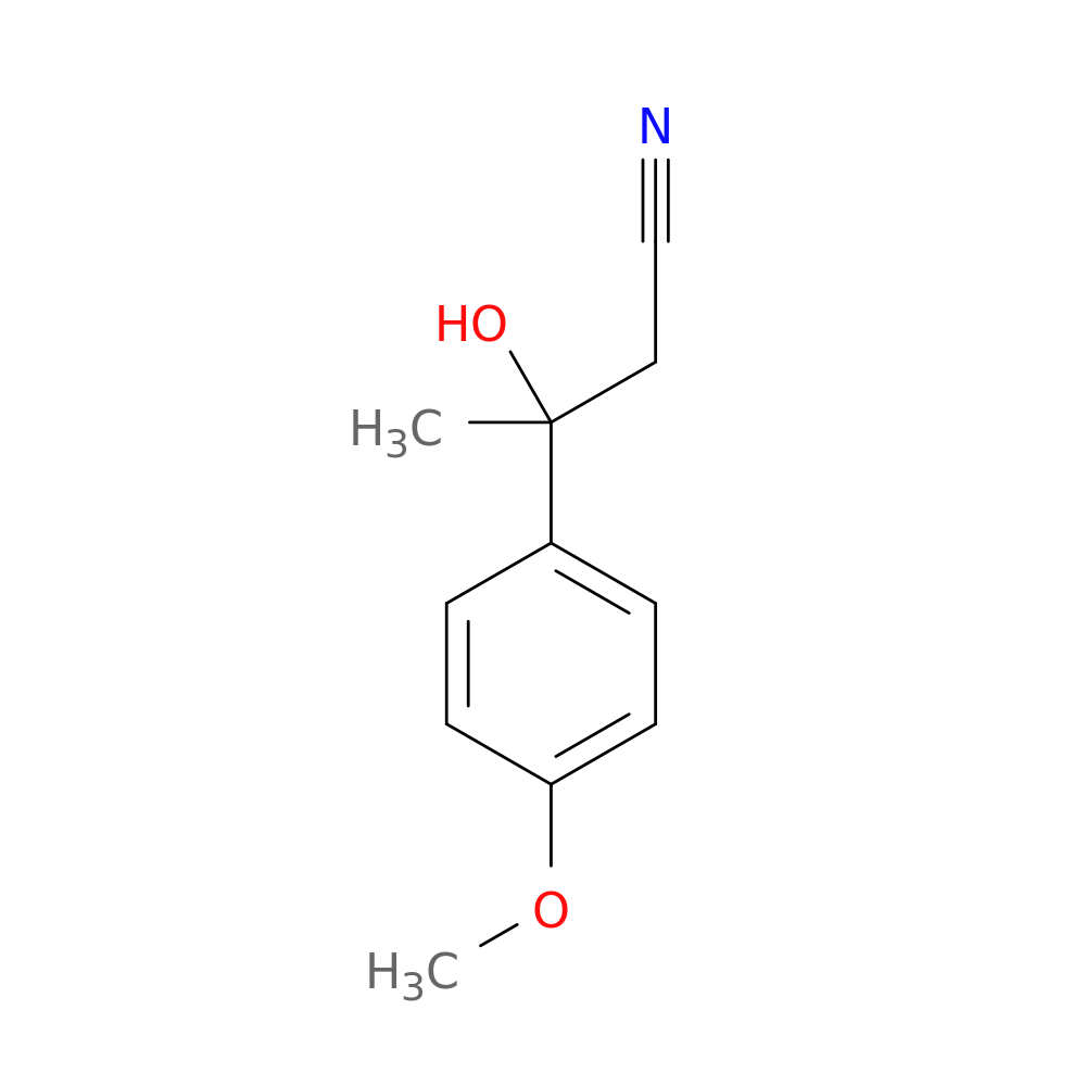 3-hydroxy-3-(4-methoxyphenyl)butanenitrile