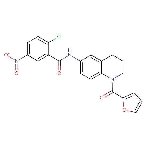 2-chloro-N-[1-(furan-2-carbonyl)-1,2,3,4-tetrahydroquinolin-6-yl]-5-nitrobenzamide