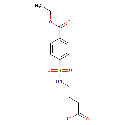 4-[4-(ethoxycarbonyl)benzenesulfonamido]butanoic acid
