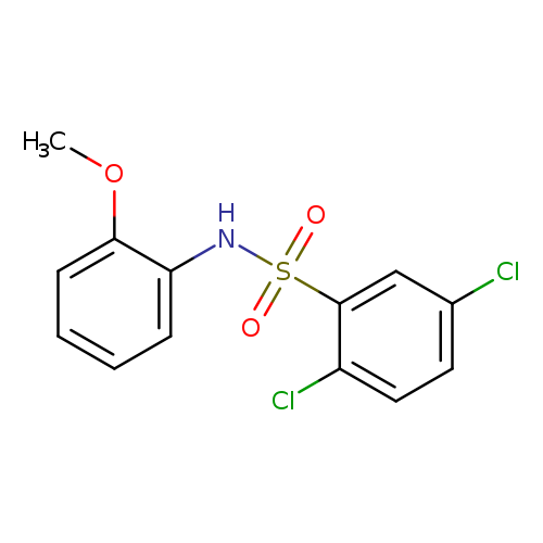 2,5-dichloro-N-(2-methoxyphenyl)benzene-1-sulfonamide