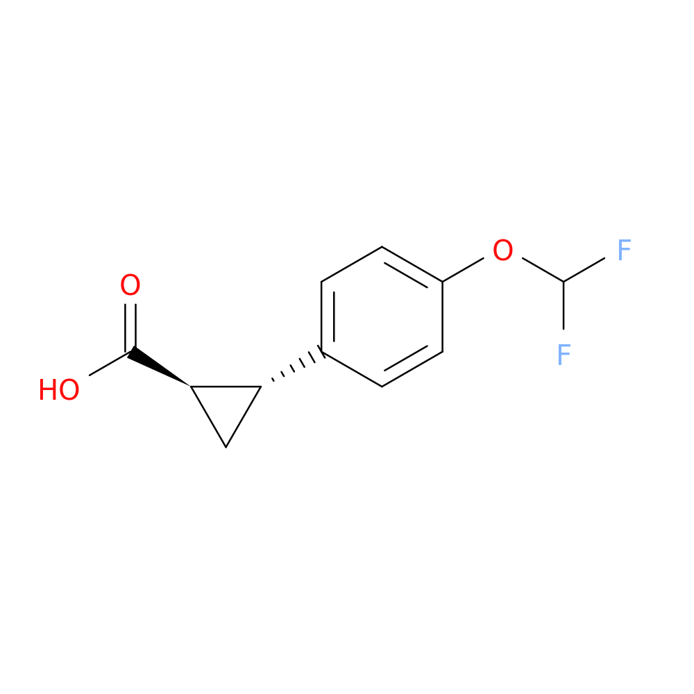 rac-(1R,2R)-2-[4-(difluoromethoxy)phenyl]cyclopropane-1-carboxylic acid, trans