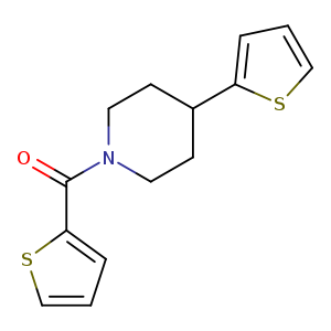 4-(thiophen-2-yl)-1-(thiophene-2-carbonyl)piperidine