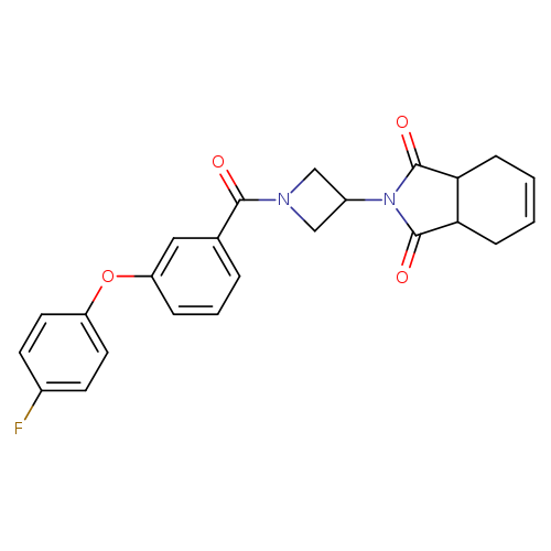 2-{1-[3-(4-fluorophenoxy)benzoyl]azetidin-3-yl}-2,3,3a,4,7,7a-hexahydro-1H-isoindole-1,3-dione