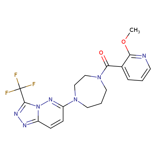 1-(2-methoxypyridine-3-carbonyl)-4-[3-(trifluoromethyl)-[1,2,4]triazolo[4,3-b]pyridazin-6-yl]-1,4-diazepane