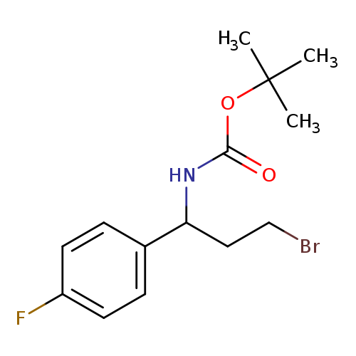 tert-butyl N-[3-bromo-1-(4-fluorophenyl)propyl]carbamate