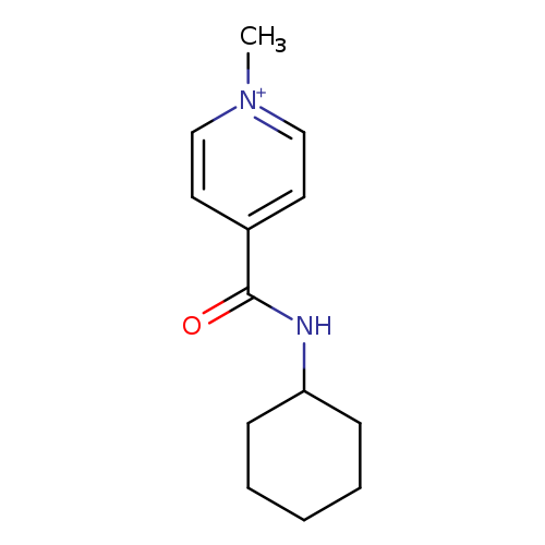 4-[(cyclohexylamino)carbonyl]-1-methylpyridinium