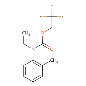 2,2,2-trifluoroethyl N-ethyl-N-(2-methylphenyl)carbamate