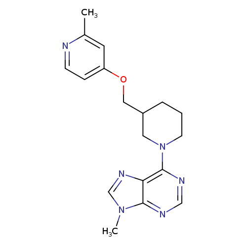 9-methyl-6-(3-{[(2-methylpyridin-4-yl)oxy]methyl}piperidin-1-yl)-9H-purine