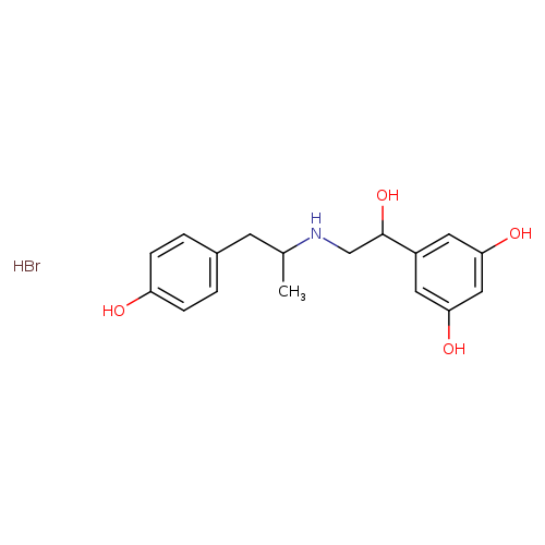 1-(3,5-Dihydroxyphenyl)-2-[2-(3-p-hydroxyphenyl)propylamino]ethanol hydrobromide