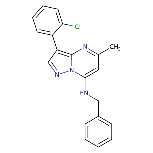N-benzyl-3-(2-chlorophenyl)-5-methylpyrazolo[1,5-a]pyrimidin-7-amine